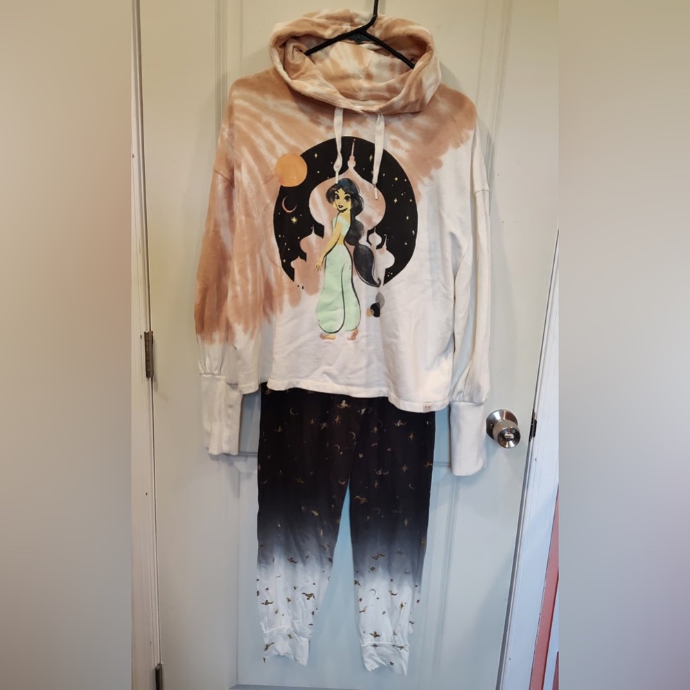 Disney Princess Jasmine Hoodie and Jogger Pants Pajama lounge set